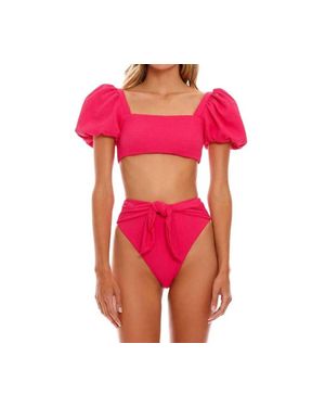 Agua Bendita Solido Basico Isabella Bright Rose Bottom - Pink
