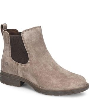 Børn Born Cove F55517-233 Boots 'Sb Taupe Suede Waterproof Chelsea Zogg2989 - Brown