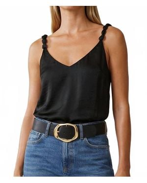 Naked Zebra Classic V-Neck Tank Top - Black
