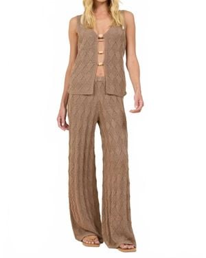 Surf Gypsy Diamond Knit Set - Natural