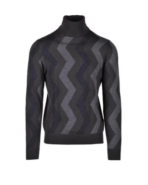 Alpha Studio Merino Wool Knit - Black