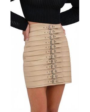 NonChalant Label Elin Mini Skirt - Natural