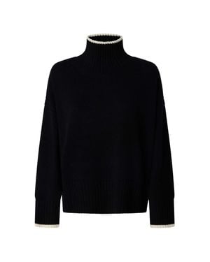Pinko Falkland Maglia High-Neck Wool Sweater - Black