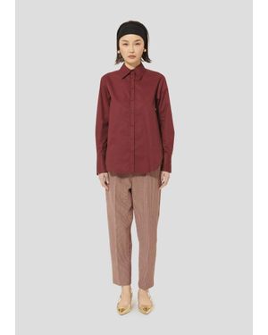 Tara Jarmon Clarisse Poplin Shirt - Red