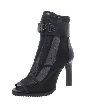Karl Lagerfeld Blayze Peep-Toe Ankle Pumps - Black