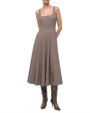 STAUD Lightweight Wells Dress - Brown