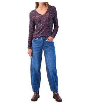 Fdj Gigi Girlfriend Barrel Denim Jeans - Blue