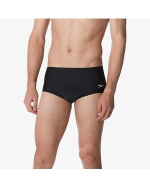 Speedo Solid Swim Brief Stretch 5" Performance Swimwear Srt277 - Blue