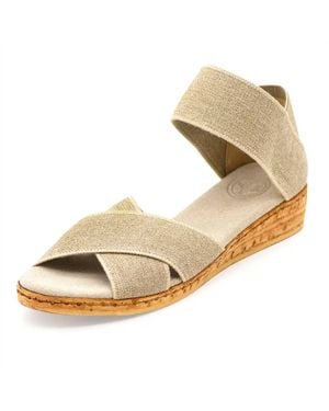 Charleston Shoe Co. Peachtree Espadrille Sandal - Metallic