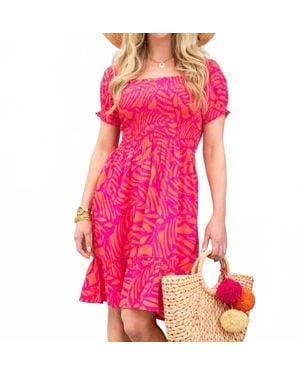 La Mer Luxe Short Sleeve Serenity Dress - Pink