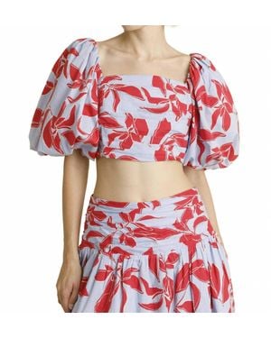 AUREUM Shirred Cropped Top
