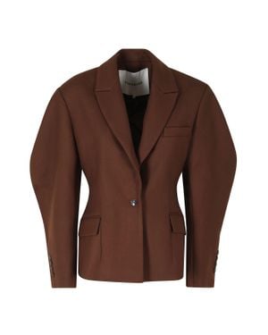 Herskind Java Alex Fitted Virgin Wool-Blend Blazer - Brown