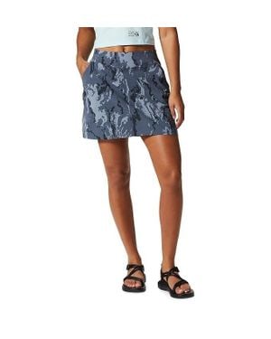 Mountain Hardwear Dynama Slate Tie Dye Skirt Skort Erk1651 - Blue