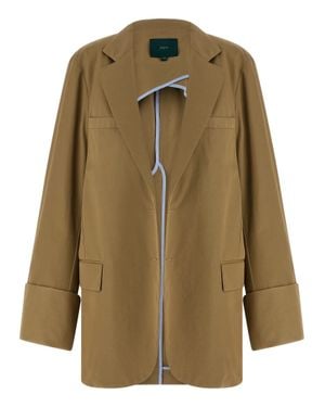 Jejia Cotton Blazer - Green