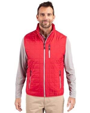 Cutter & Buck Rainier Primaloft Eco Insulated Full Zip Puffer Vest - Red