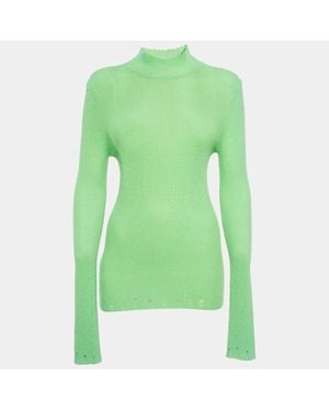 Les Rêveries Les Rêveries Acid Cashmere Turtleneck Sweater - Green