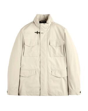Fay Tan Field Stretch Utility Jacket - Natural