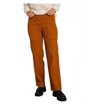 Known Supply Organic Corduroy Straight Leg Pant - Brown