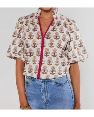 Thml Bloomfield Floral Top - White