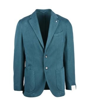 L.B.M. 1911 Tailored Cotton-Cashmere Blazer - Blue