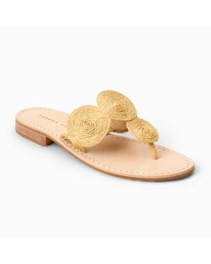 Jack Rogers Margo Raffia Sandal - Metallic