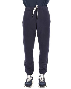 Autry Relaxed Fit Cotton Sweatpants With Adjustable Drawstring - Blue