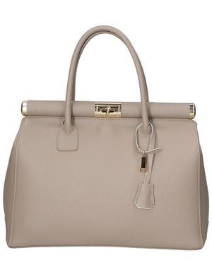 Chiara Ferretti Leather Shopper Tote - Natural