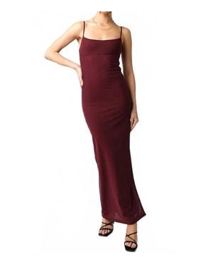 Olivaceous Kelsey Maxi Dress - Red