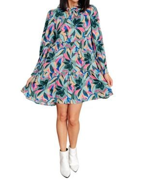 Jodifil Thrill Of It All Floral Dress - Blue