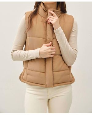 Be Cool Brenna Puffer Vest - Natural