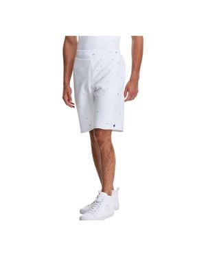 Champion C Life Reverse Weave Paint Splatter Shorts - White