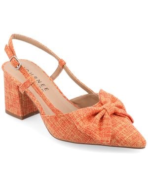 Journee Collection Apos;S Tailynn Medium And Wide Width Pumps - Orange