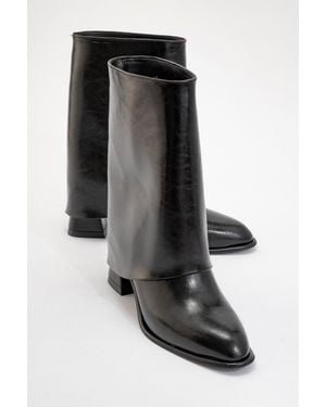 Prologue Shoes Ellas Chunky Heel Boot - Blue