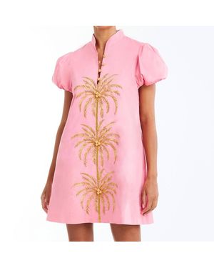 mestiza Elliana Barong Mini Dress - Pink