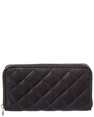Persaman New York Quincy Quilted Leather Wallet - Black