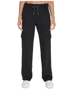 Calvin Klein Cargo Pants Active Embroidered-Logo Fts672 - Black