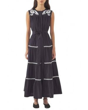 Antik Batik Dali Sun Dress - Blue