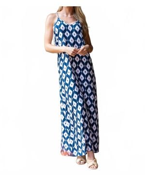 Walker & Wade Mozambique Maxi Dress - Blue