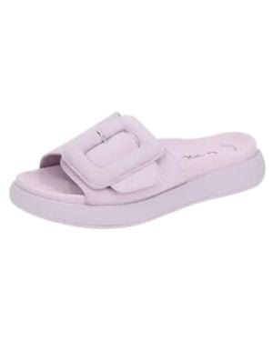 Gabor Open Toe Slip On Sandals - Purple