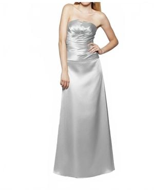 Milano Formals Timeless Grace Gown Dress - Gray