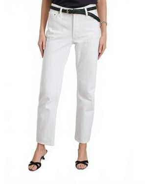 Alex Mill Jane Mid-Rise Straight-Leg Jeans - White
