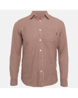 Supreme Houndstooth Cotton Shirt - Brown
