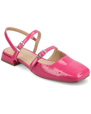 Journee Collection Wide Width Gretchenn Flats - Pink