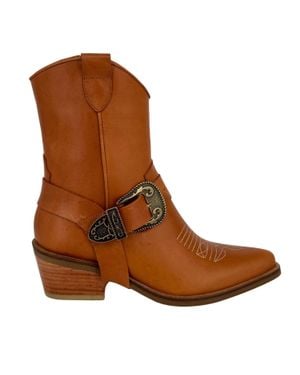 Stivali New York Juniper Cowboy Boots - Brown