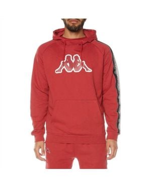 Kappa Logo Tape Dapet Hoodie - Red