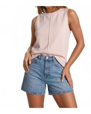 Doe And Rae Buttery Soft Brushed Modal Top - Blue
