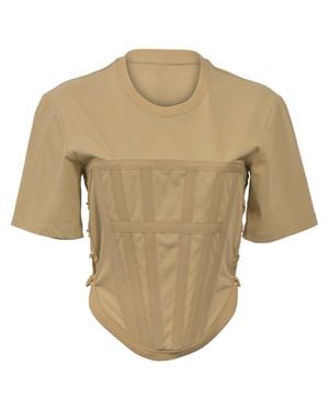 Dion Lee Corset T-Shirt - Natural
