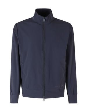 Save The Duck Tulio High Collar Zipped Nylon Jacket - Blue