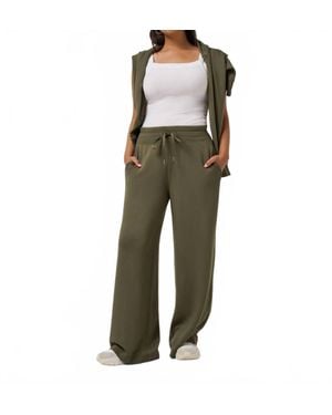 Travis Mathew Skyloft Soft Wide Leg Pant - Green