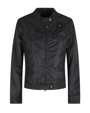 Blauer Melba Glitter Patch Zipped Polyamide Jacket - Black